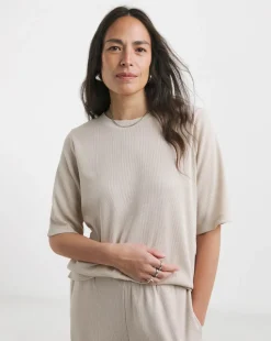 Oatmeal Waffle Boxy T-Shirt