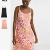 2 Pack Strappy Cami Dress