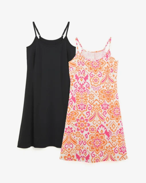 2 Pack Strappy Cami Dress
