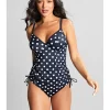 Panache Anya Riva Wired Tankini Top Navy Spot
