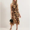 Phase Eight Alma Printed Double Layer Dress