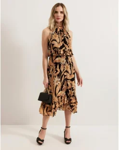 Phase Eight Alma Printed Double Layer Dress