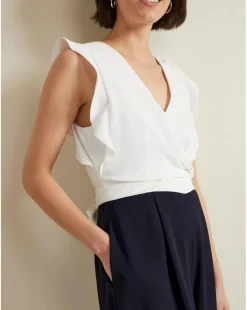 Phase Eight Ayla Corsage Colourblock Jumpsuit
