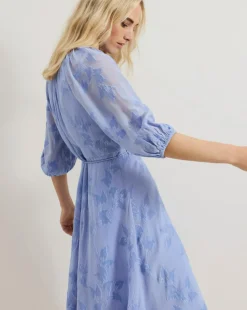 Phase Eight Liona Floral Jaquard Midi Dress