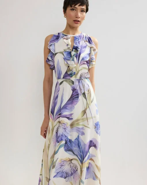Phase Eight Rachel Printed Texture Maxi Dress