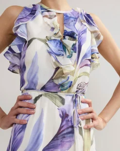Phase Eight Rachel Printed Texture Maxi Dress
