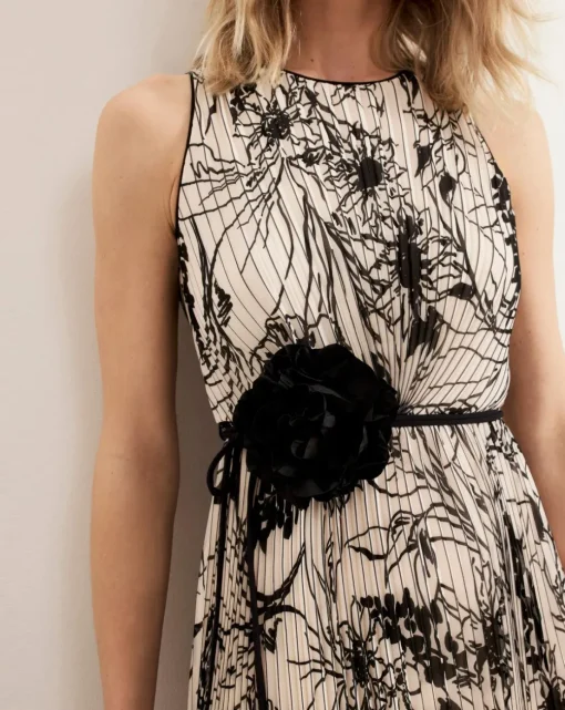 Phase Eight Sandra Printed Pleat Midi Dress