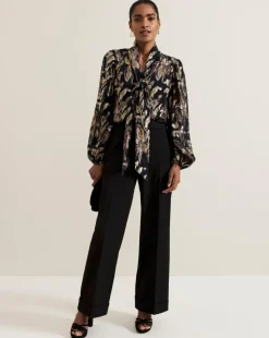 Phase Eight Tessa Floral Filcoupe Blouse