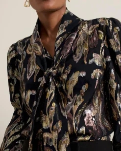 Phase Eight Tessa Floral Filcoupe Blouse
