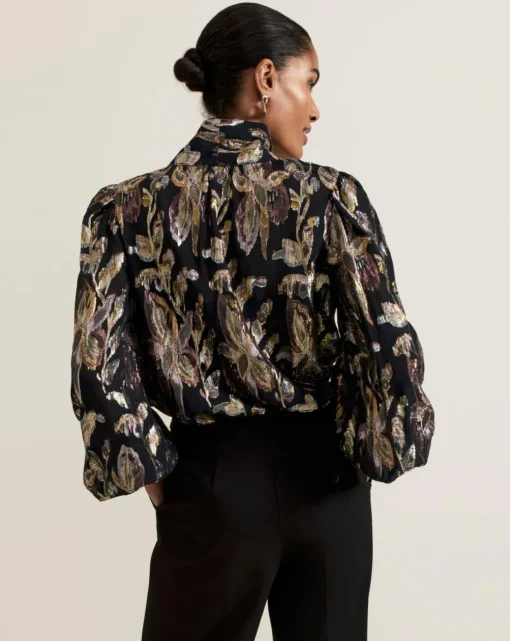 Phase Eight Tessa Floral Filcoupe Blouse