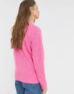 Pink Button Through Cardigan