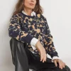 Print Classic Longline Sweatshirt