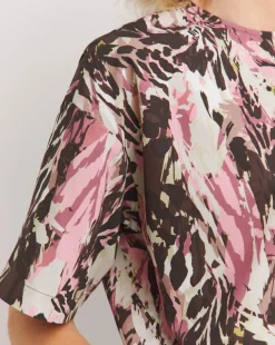 Printed Boxy Short Sleeve Top