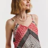 Printed Chiffon Strappy Cami