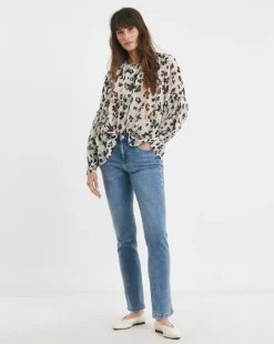 Printed Georgette Button Through Blouse