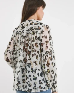 Printed Georgette Button Through Blouse