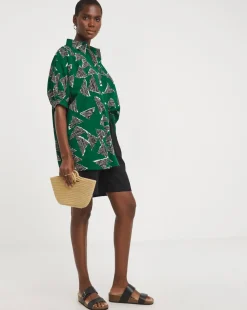 Printed Oversized Blouse