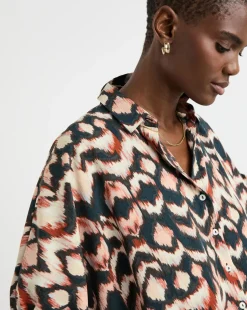 Printed Oversized Blouse
