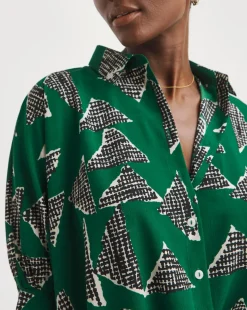 Printed Oversized Blouse