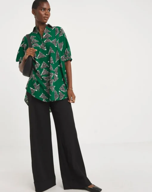 Printed Oversized Blouse