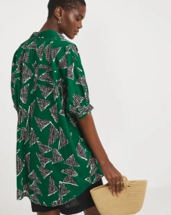 Printed Oversized Blouse
