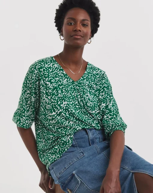 Printed Oversized Top
