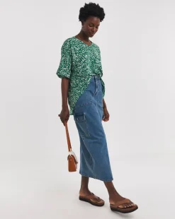 Printed Oversized Top