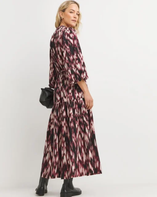 Puff Sleeve Button Through Dress