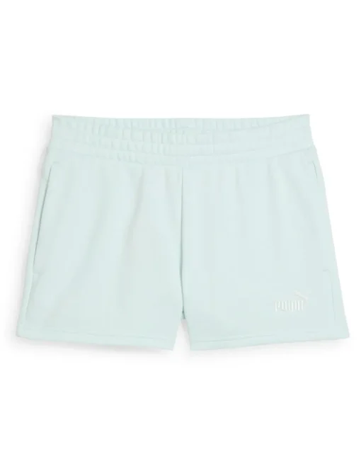 PUMA Essentials Small No.1 Logo 4" High Waist Shorts