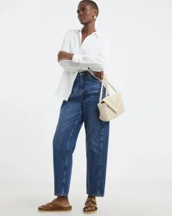 Pure Cotton Textured Relaxed Long Sleeve Shirt
