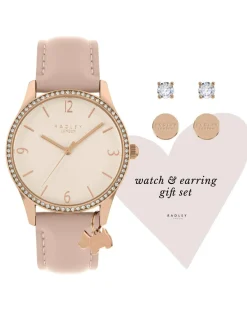 Radley Ladies Cobweb Leather Strap and Earrings Set