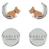 Radley Ladies 18ct Rose Gold and Silver Plated Moon and Stars Twin Pack Earrings