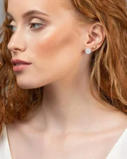 Radley Ladies 18ct Rose Gold and Silver Plated Moon and Stars Twin Pack Earrings