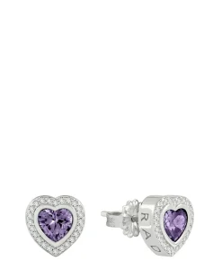 Radley Purple Heart Earrings