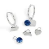 Radley Silver Plated Huggie Earring and Charm Set