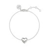 Radley Silver Plated Stone Set Open Heart Bracelet