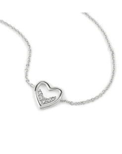 Radley Silver Plated Stone Set Open Heart Bracelet