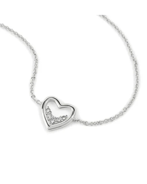Radley Silver Plated Stone Set Open Heart Bracelet