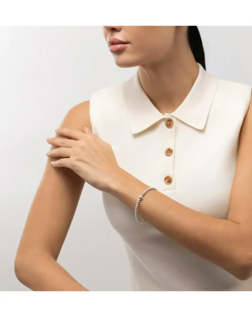 Radley Silver Plated Twist Bubble Bangle