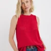 Red Crochet Vest