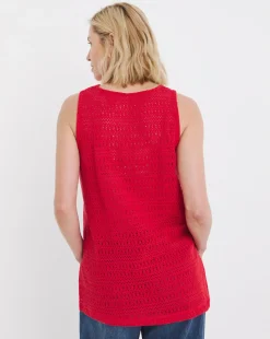 Red Crochet Vest