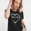 Religion Rebel Heart Hand Tie Dyed Embellished T-Shirt