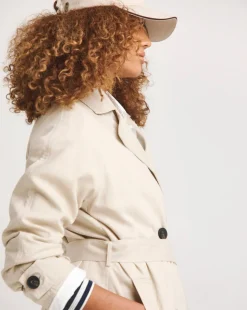 Sand Linen Trench Coat