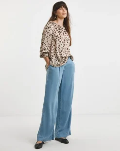 Satin Raglan Sleeve Blouse Blouse
