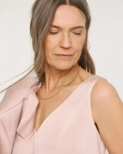 Satin V Neck Vest Top