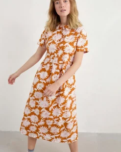 Seasalt Cornwall Fleet Dress Daisy Shadow Cumin