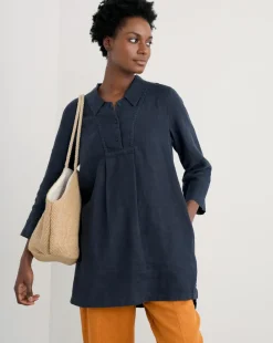 Seasalt Cornwall Harbour Tide Clock Tunic
