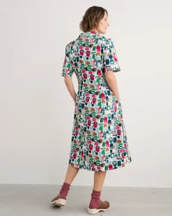 Seasalt Cornwall Wild Liquorice Dress Studio Shapes Chalk