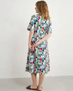 Seasalt Cornwall Wild Liquorice Dress Studio Shapes Chalk