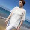Short Sleeve Lace Top With Cami